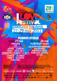 I love festival, Fusion stage poster design by Alex Tass I love festival, Fusion stage poster design by Alex Tass