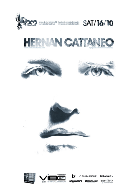 Hernan Cattaneo, Renaissance, Studio Martin, poster design by Alex Tass