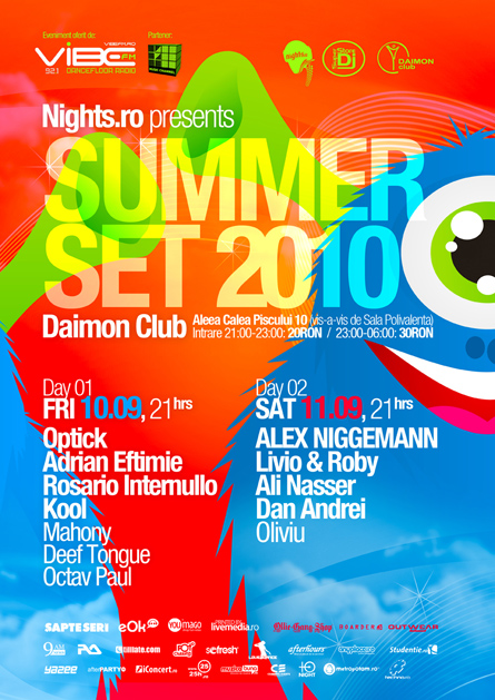 Summer Set, Alex Niggemann, Livio and Roby, poster design by Alex Tass