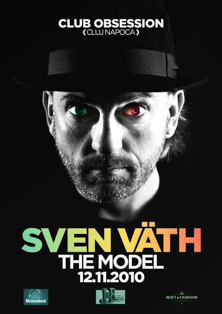 Obsession, Sven Vath, Cocoon Recordings, The Model, poster design by Alex Tass