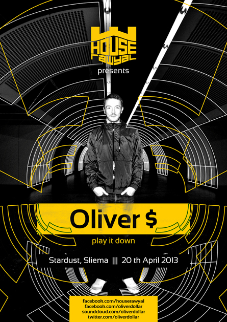 Oliver $ Stardust Sliema poster design by Alex Tass