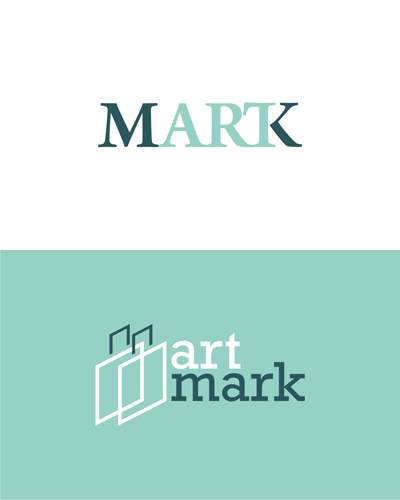 Art Mark, art auctions and events logo design for sale