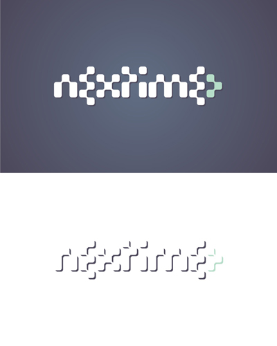 Nextime, clubbing and electronic music portal logo design