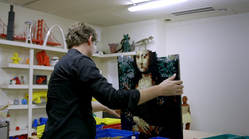 Nathan Sawaya LEGO art Mona Lisa
