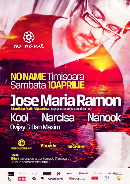 Jose Maria Ramon, Ibiza Global Radio, Space Ibiza, Kool, Narcisa, No Name, poster design by Alex Tass