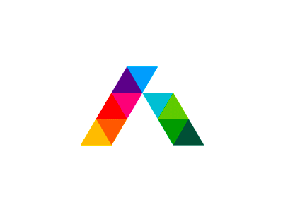 A geometric logo design symbol explorations animated by alex tass