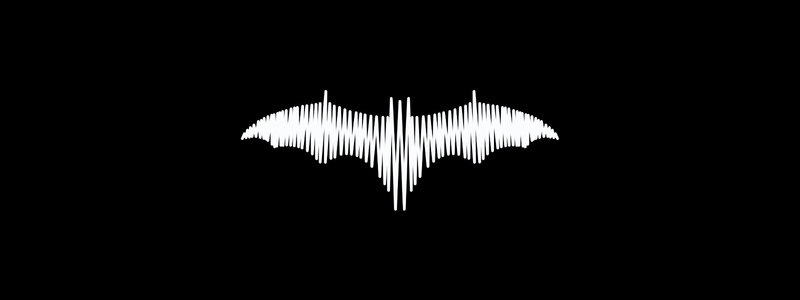 Sound wave bat, music logo design symbol mark icon by Alex Tass