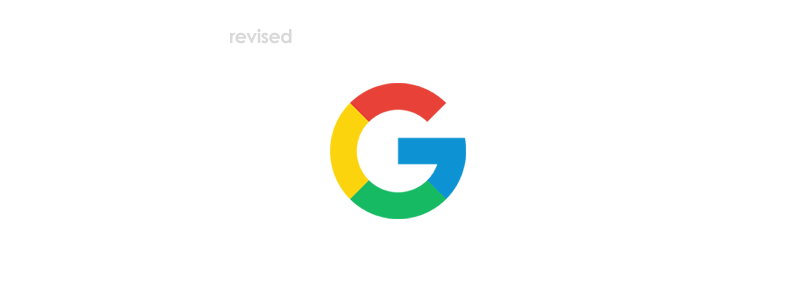 Google G mark symbol icon rebrand redesign 2015 revised by Alex Tass