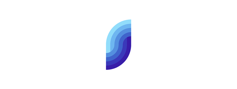 S sea waves logo design mark by Alex Tass