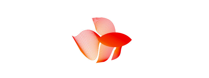Red fish game studio logo design by Alex Tass