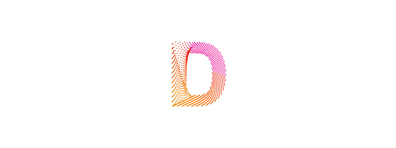 D monogram logo design symbol by Alex Tass