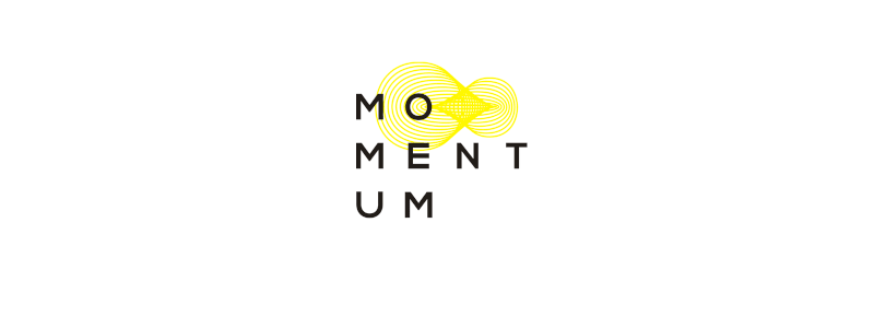Momentum dynamic logo design by Alex Tass