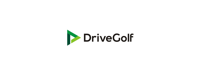 Drive Golf logo design learning triangle negative space flag by Alex Tass