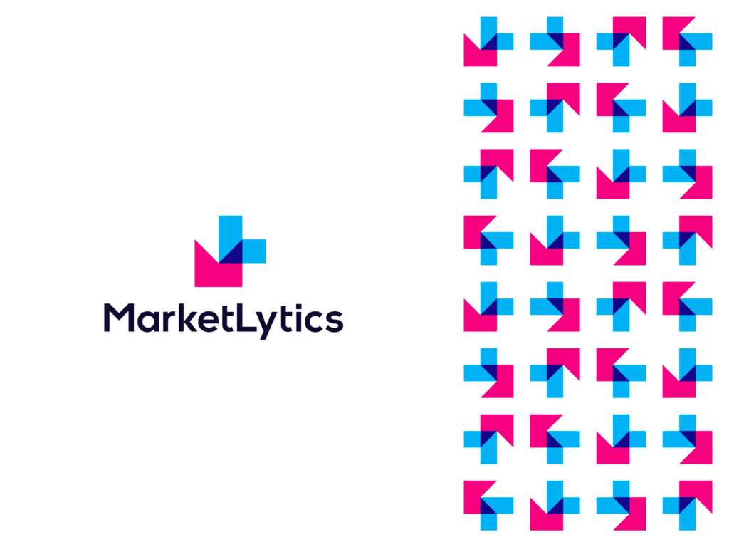 MarketLytics Market analytics, logo for business data insights logo design by Alex Tass