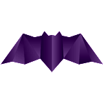 animated Alex Tass bat logo design