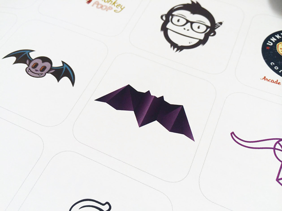 Alex Tass bat logo design symbol featured in LogoLounge 9 Logo Lounge book detail