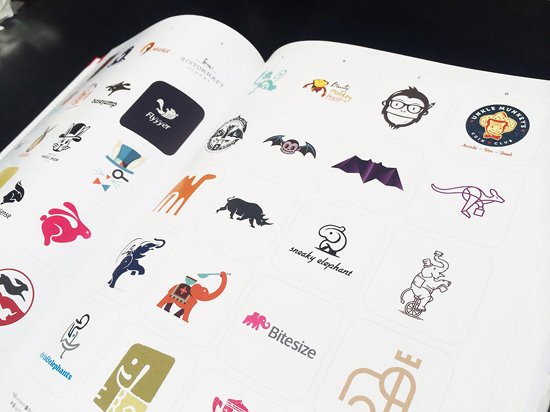 Alex Tass bat logo design symbol featured in LogoLounge 9 Logo Lounge book