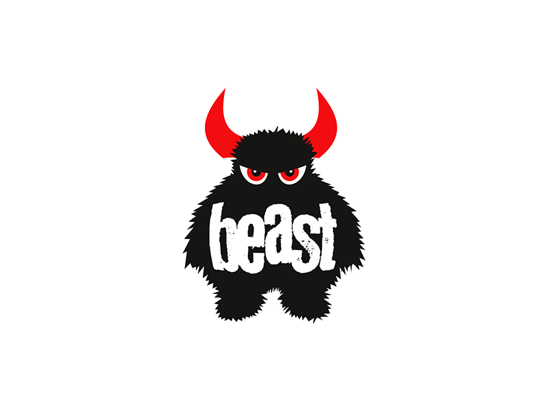 Beast media advertising agency logo design by Alex Tass