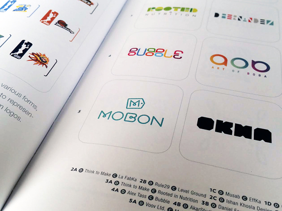 Bubble logo design by Alex Tass featured in LogoLounge 9 Logo Lounge book