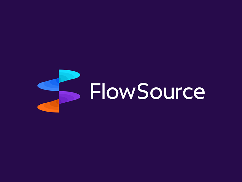 Flowsource productivity app fs monogram logo design by Alex Tass