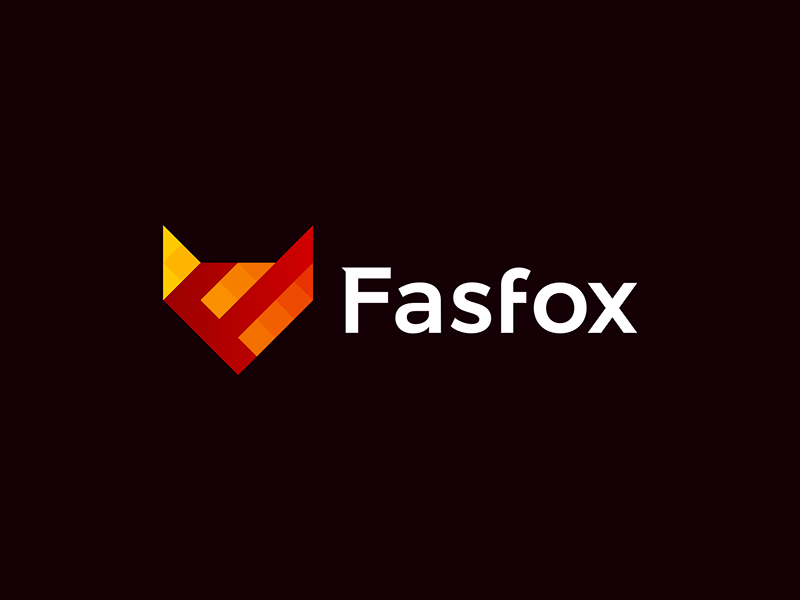 Fox, F letter, technology consultant logo & identity design by Alex Tass