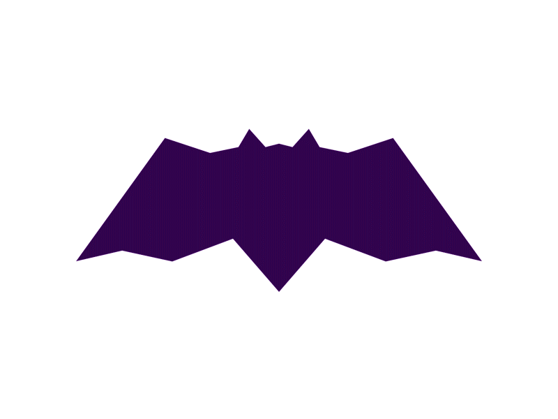 Logo designer Alex Tass folded paper origami bat batman abstract dynamic logo design symbol logomark