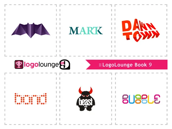 LogoLounge 9 book features 6 of my logo designs - Alex Tass
