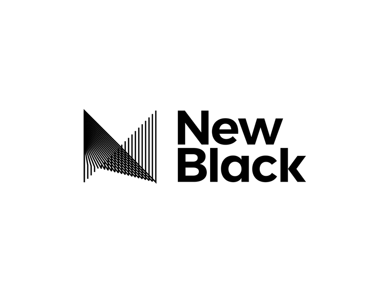 New black entertainment logo design by Alex Tass