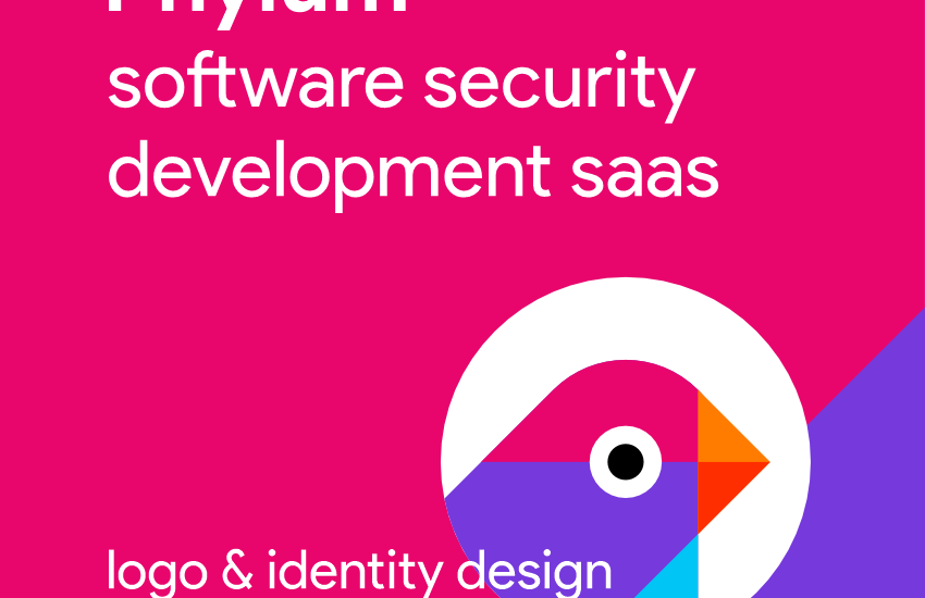 Phylum software security development saas daas logo identity design by Alex Tass