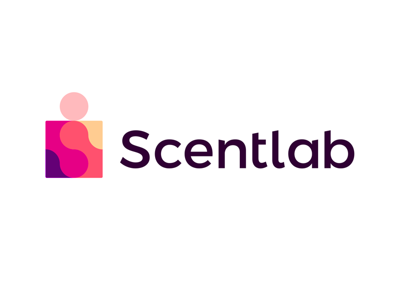 Scentlab selective perfumery shop logo design by Alex Tass