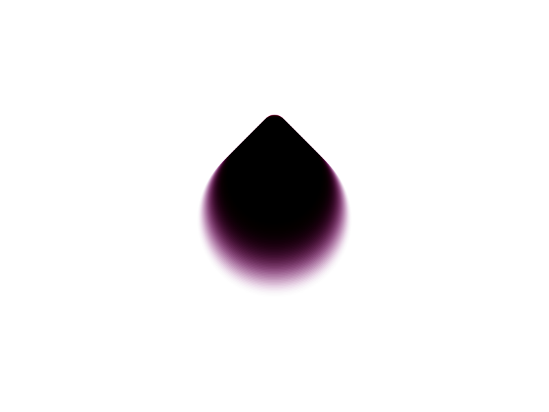 The oil drop droplet logo design symbol icon by Alex Tass