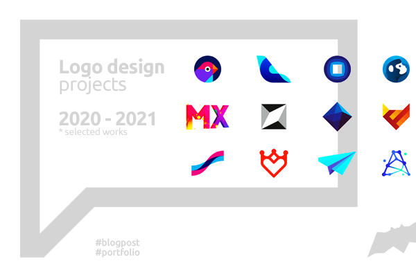 Logo design projects created in 2020 2021 by Alex Tass