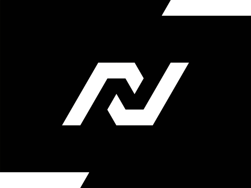 N in Negative Space, logo design exploration by Alex Tass