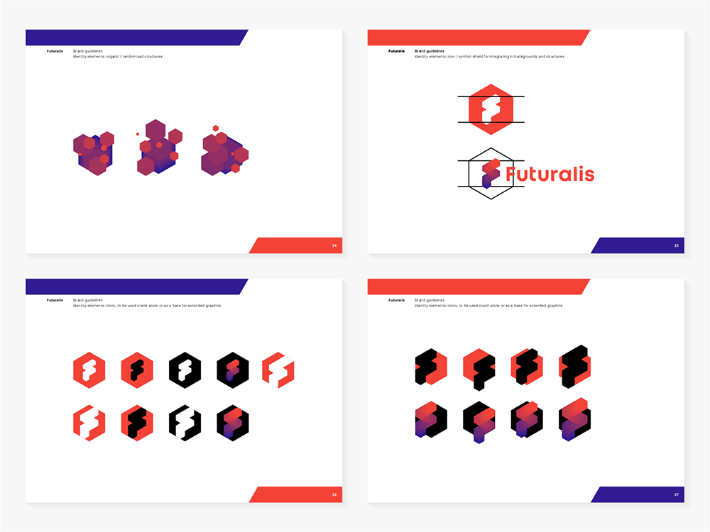 Futuralis AWS cloud services modern applications identity elements brand guidelines design by Alex Tass