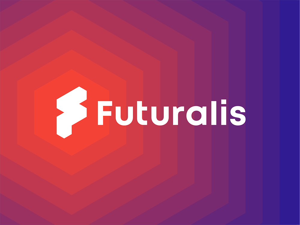 Futuralis AWS cloud services modern applications reversed logo design by Alex Tass