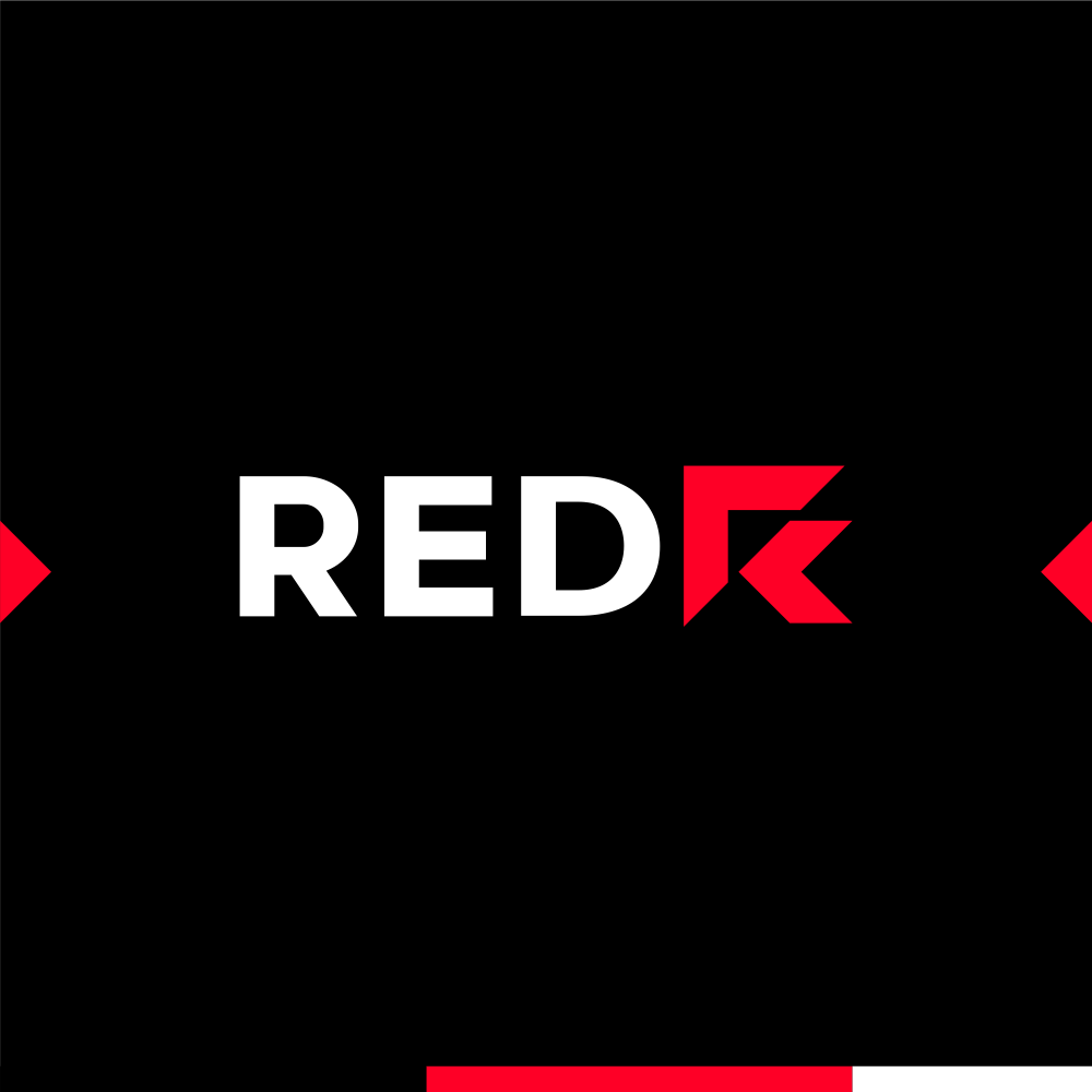 Red by AMD computer manufacturer technology developer logo design by Alex Tass