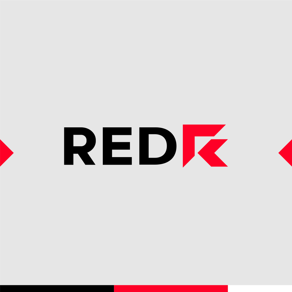 Red by AMD computer manufacturer technology developer logo design by Alex Tass