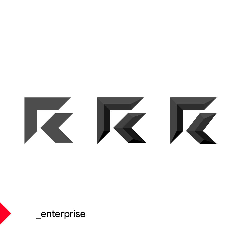 Red by AMD enterprise division computer manufacturer technology developer logo design by Alex Tass