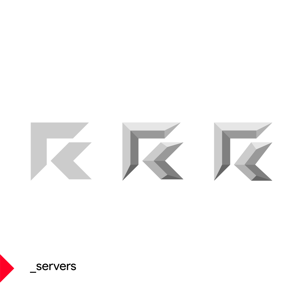 Red by AMD servers division computer manufacturer technology developer logo design by Alex Tass