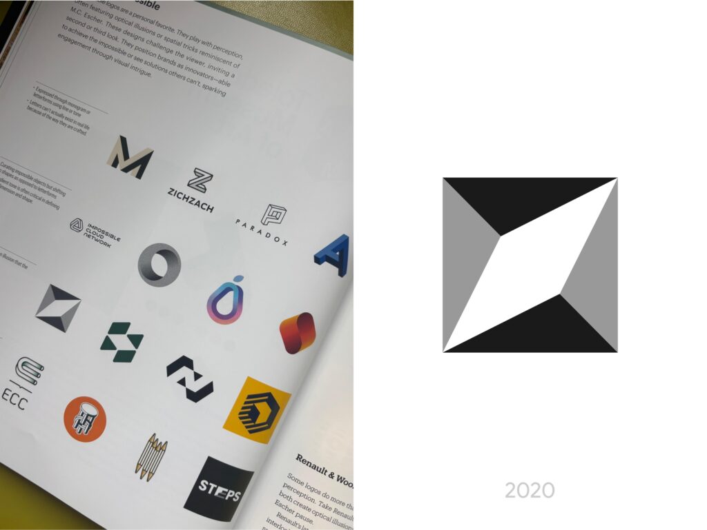 The Logolounge guide to Iconic branding book feature logo designer Alex Tass 3 Z for zona architecture studio logo design